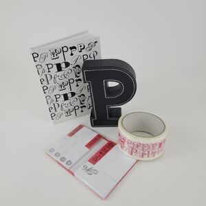 Home Accessories Personal Initial Notes Sheet Block Letter P Tape Notes Book